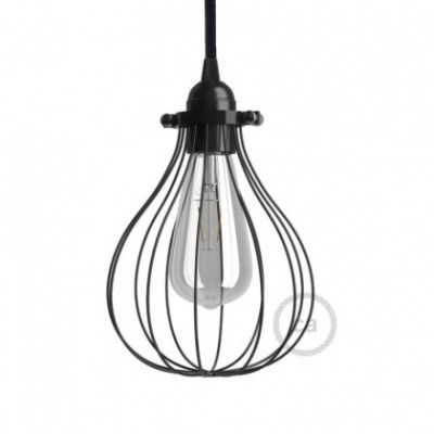 Pantalla Jaula Drop de metal con collar regulable