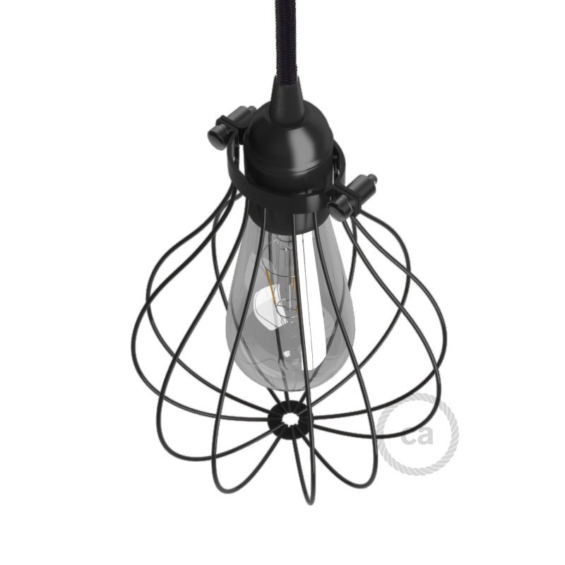 Pantalla Jaula Drop de metal con collar regulable