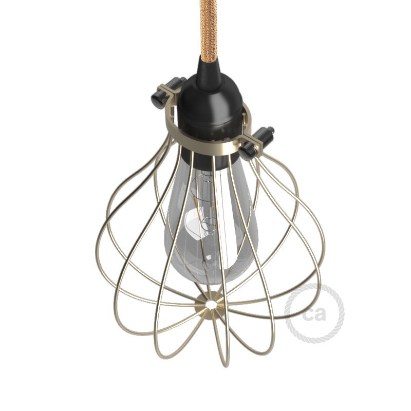 Pantalla Jaula Drop de metal con collar regulable