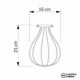 Pantalla Jaula Drop de metal con collar regulable