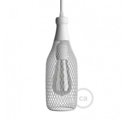 Pantalla Jaula para lámpara Botella Magnum de metal