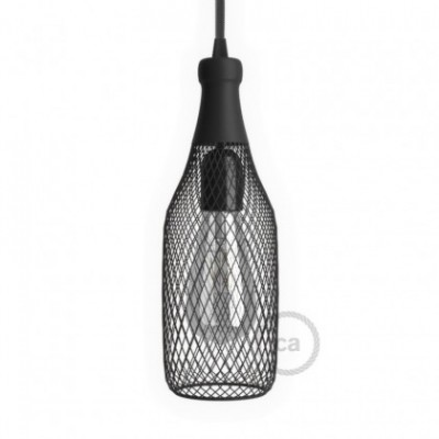 Pantalla Jaula para lámpara Botella Magnum de metal