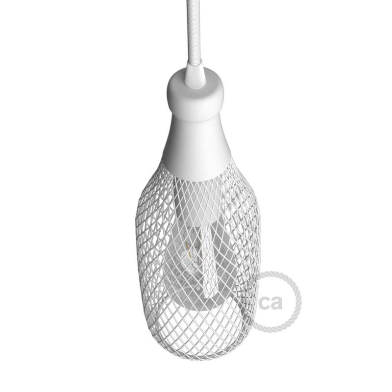 Pantalla Jaula para lámpara Botella Magnum de metal