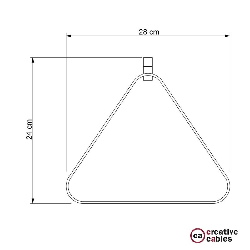 Pantalla de metal Duedì Apex con cubre portalámparas de metal y portalámparas E27