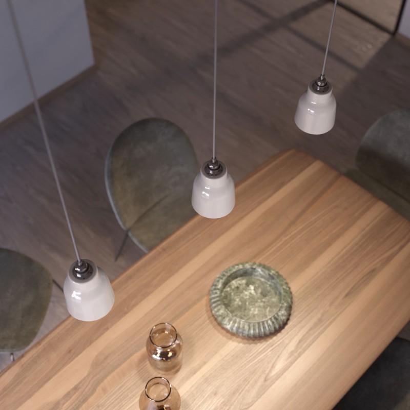 Pantalla Vaso de cerámica, colección Materia - Fabricado en Italia