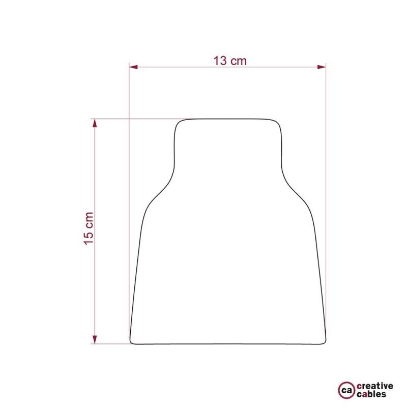 Pantalla Vaso de cerámica, colección Materia - Fabricado en Italia