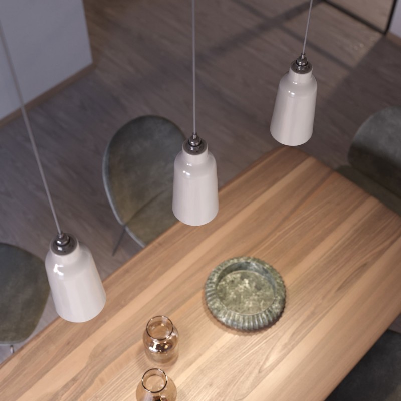 Pantalla Botella de cerámica, colección Materia - Fabricado en Italia
