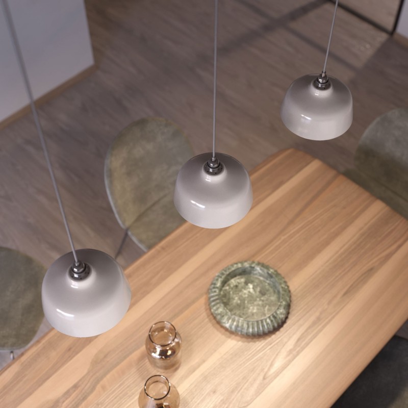 Pantalla Copa de cerámica, colección Materia - Fabricado en Italia