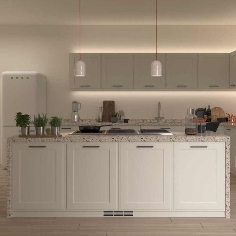Campana Mini, pantalla XS de cerámica para suspensión - Fabricado en Italia