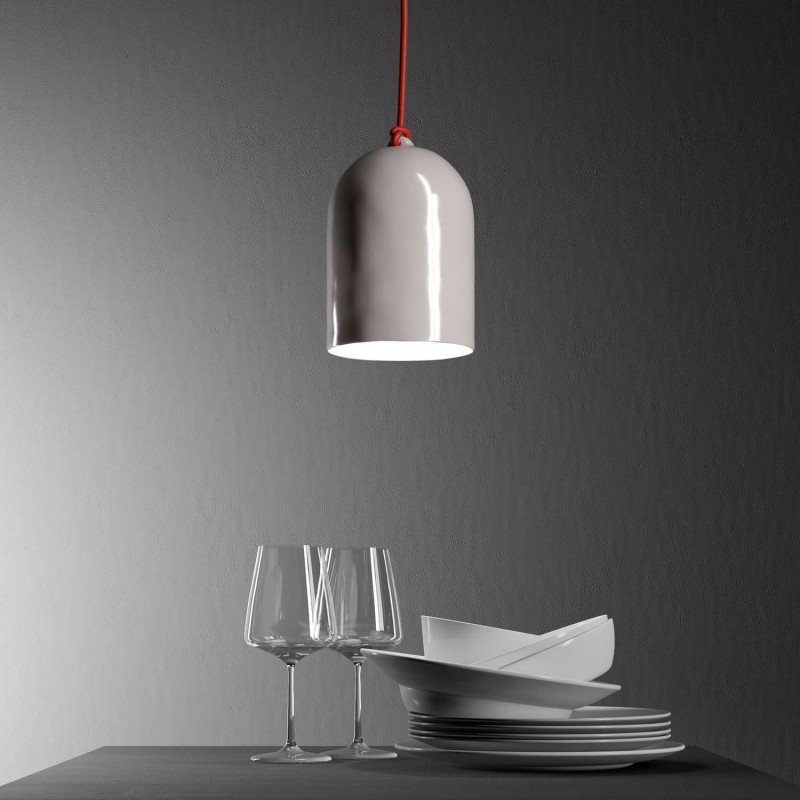 Campana Mini, pantalla XS de cerámica para suspensión - Fabricado en Italia