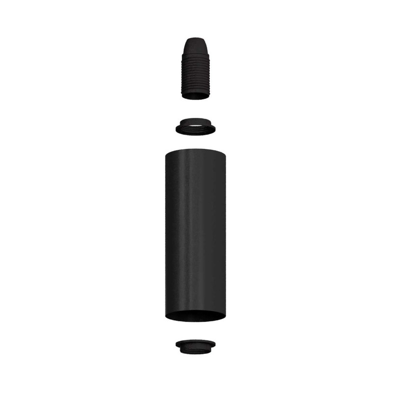 Tub-E14, tubo de metal para foco con portalámparas doble arandela E14
