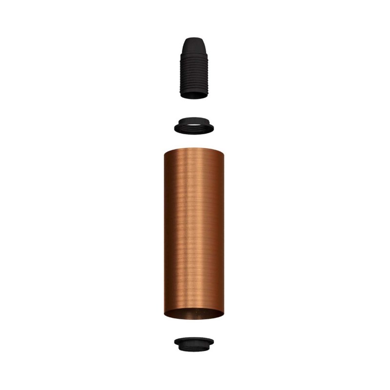 Tub-E14, tubo de metal para foco con portalámparas doble arandela E14