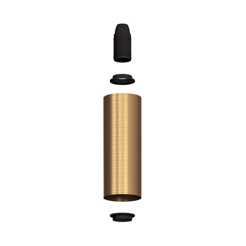 Tub-E14, tubo de metal para foco con portalámparas doble arandela E14