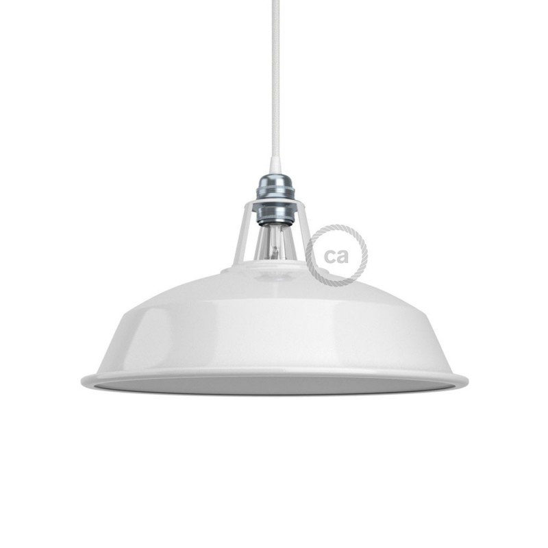 Pantalla Harbour de metal esmaltado con casquillo E27, diámetro 30cm