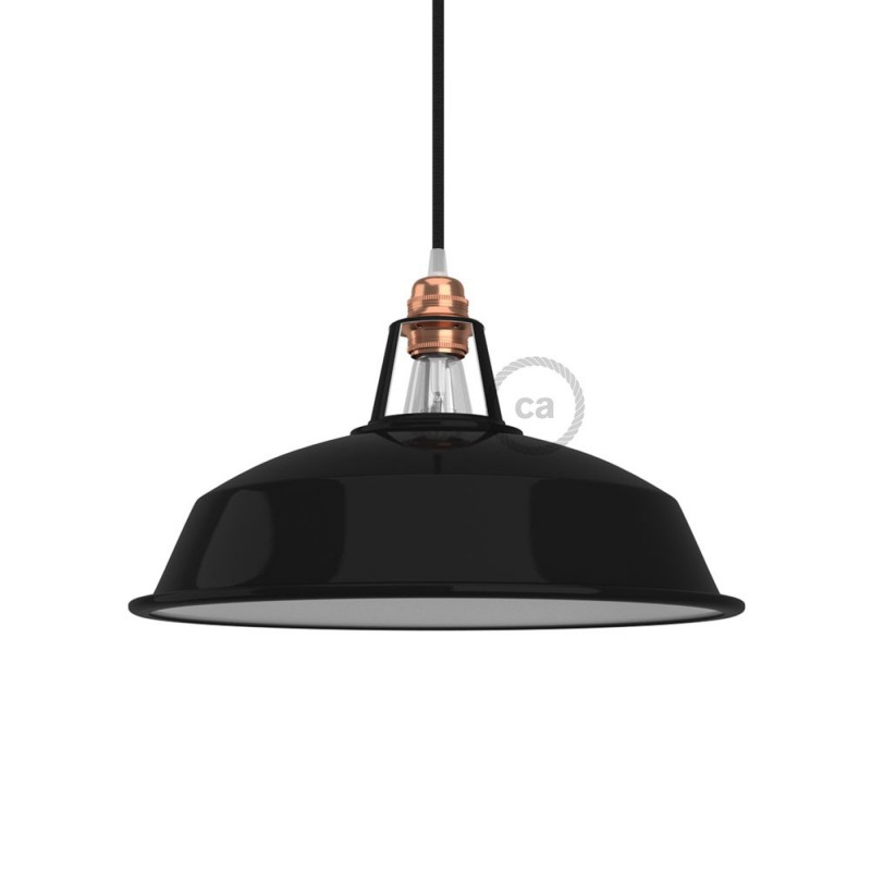 Pantalla Harbour de metal esmaltado con casquillo E27, diámetro 30cm