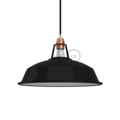 Pantalla Harbour de metal esmaltado con casquillo E27, diámetro 30cm