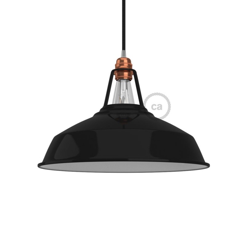 Pantalla Harbour de metal esmaltado con casquillo E27, diámetro 38cm