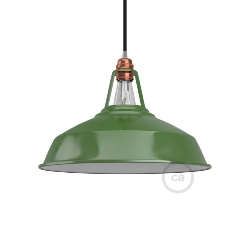 Pantalla Harbour de metal esmaltado con casquillo E27, diámetro 38cm