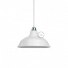 Pantalla Bistrot de metal esmaltado con casquillo E27, diámetro 30cm