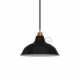 Pantalla Bistrot de metal esmaltado con casquillo E27, diámetro 30cm