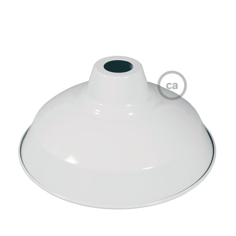Pantalla Bistrot de metal esmaltado con casquillo E27, diámetro 30cm