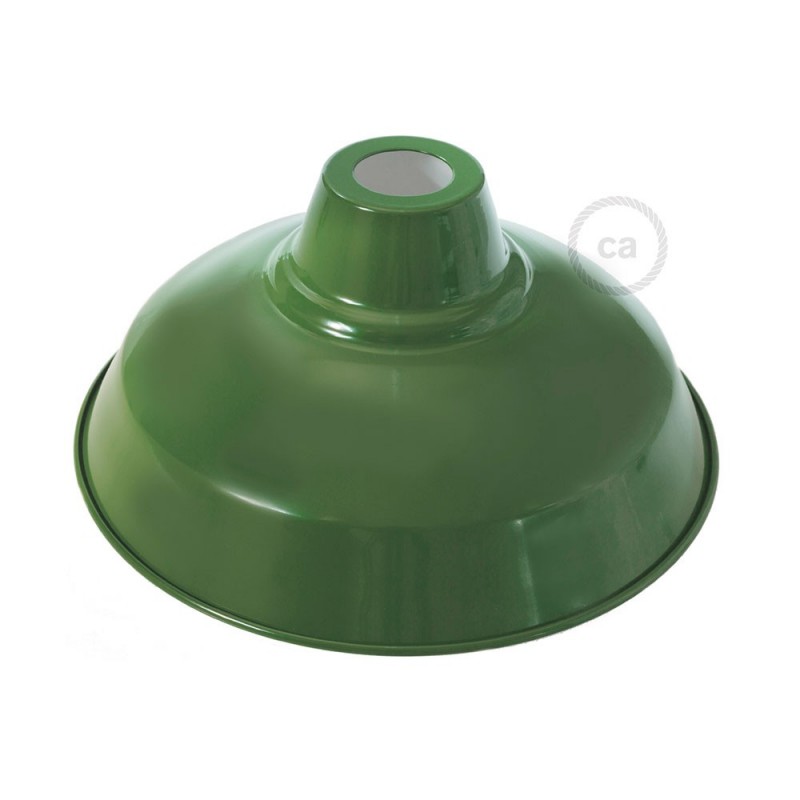 Pantalla Bistrot de metal esmaltado con casquillo E27, diámetro 30cm