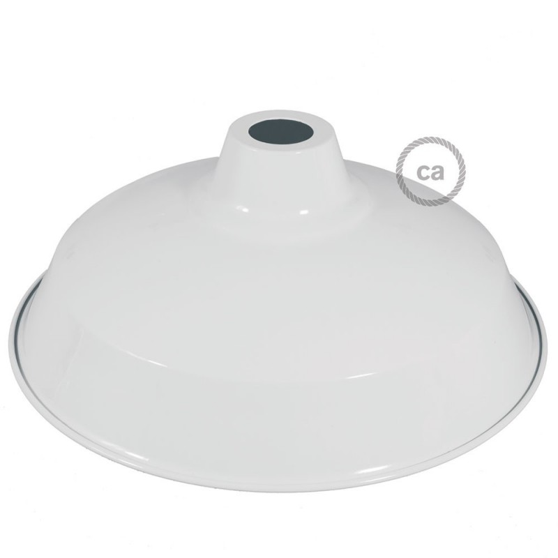 Pantalla Bistrot de metal esmaltado con casquillo E27, diámetro 38cm