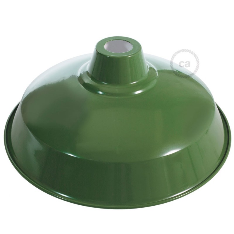 Pantalla Bistrot de metal esmaltado con casquillo E27, diámetro 38cm