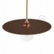 Plato Ellepi oversize de hierro barnizado para lámpara de suspensión, diámetro 40cm - Fabricado en Italia