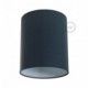 Pantalla de tela Cilindro casquillo E27, diámetro 15cm H18cm - 100% Fabricado en Italia