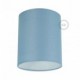 Pantalla de tela Cilindro casquillo E27, diámetro 15cm H18cm - 100% Fabricado en Italia
