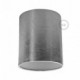 Pantalla de tela Cilindro casquillo E27, diámetro 15cm H18cm - 100% Fabricado en Italia