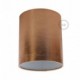 Pantalla de tela Cilindro casquillo E27, diámetro 15cm H18cm - 100% Fabricado en Italia