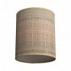 Pantalla de Rafia Natural Cilindro casquillo E27, diámetro 15cm H18cm - 100% Fabricado en Italia