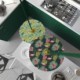 UFO Pantalla de madera ilustrada por varios artistas, doble cara - Diámetro 33cm