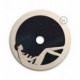 UFO Pantalla de madera ilustrada por varios artistas, doble cara - Diámetro 33cm