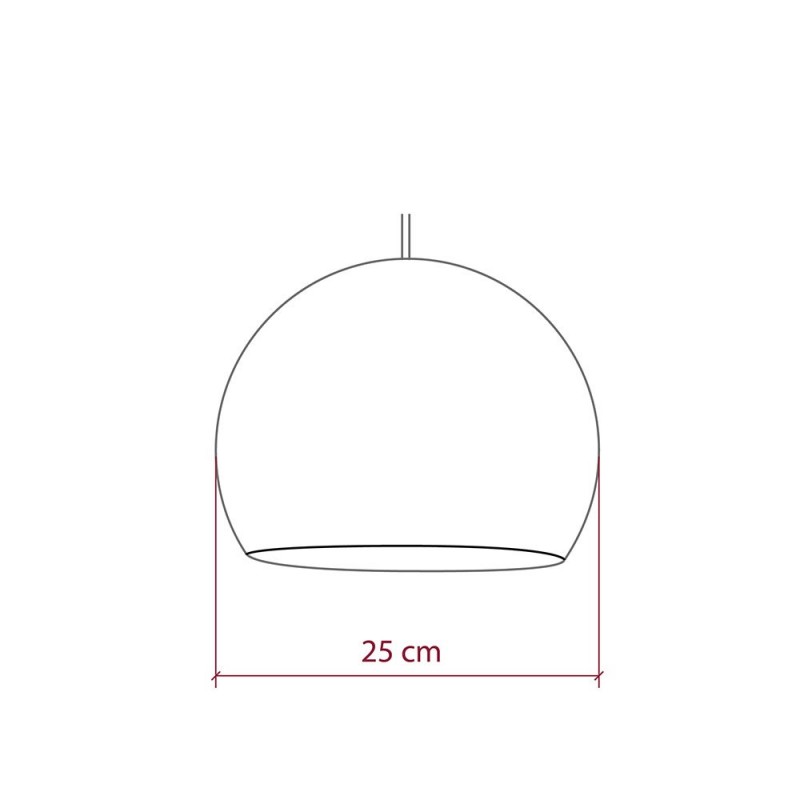 Pantalla Cúpula XS de hilo de poliéster, diámetro 25cm - 100% hecho a mano
