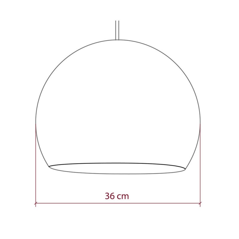 Pantalla Cúpula M de hilo de poliéster, diámetro 35cm - 100% hecho a mano