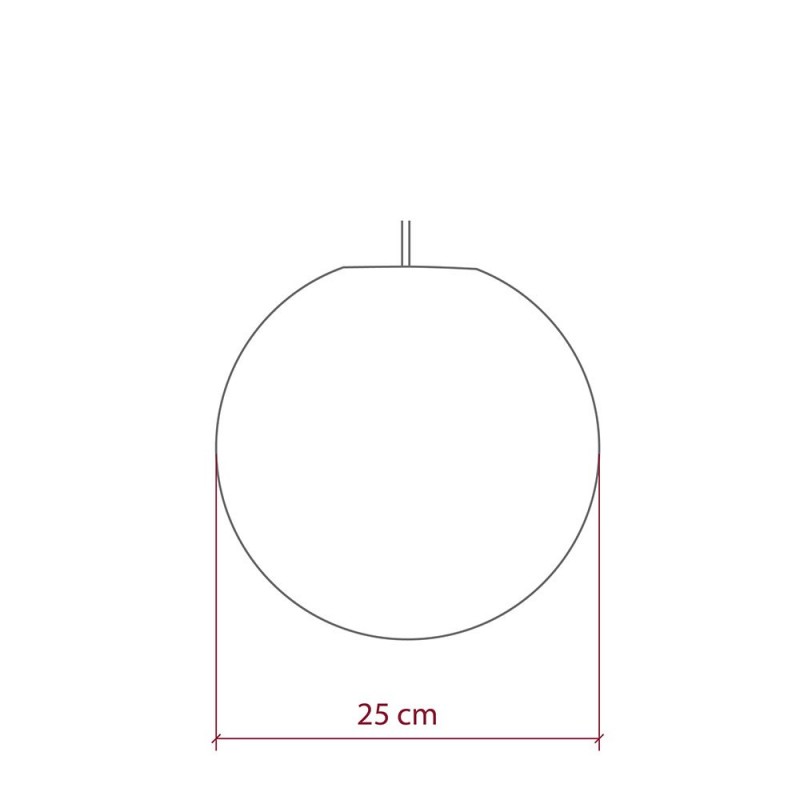 Pantalla Esfera XS de hilo de poliéster, diámetro 25cm - 100% hecho a mano