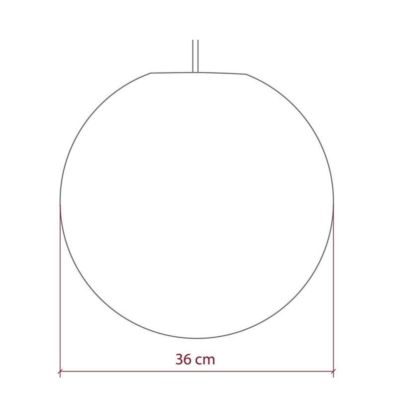 Pantalla Esfera M de hilo de poliéster, diámetro 35cm - 100% hecho a mano