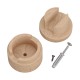 Pasacables madera Filé System para cable textil guirnalda. Fabricado en Italia