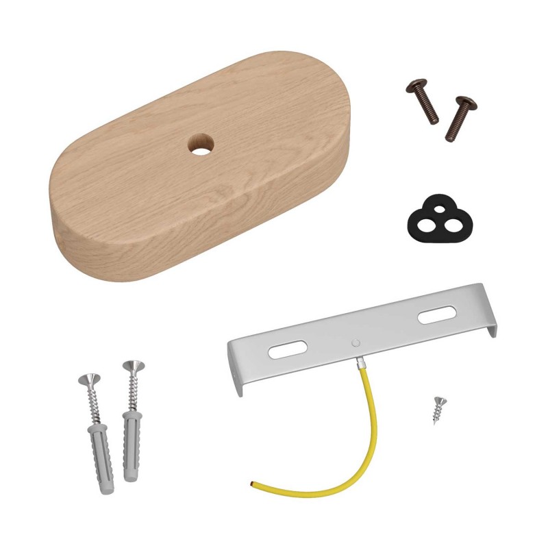 Kit rosetón oval de madera