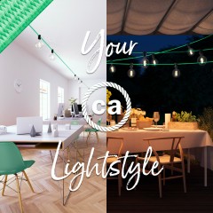 Guirnaldas: iluminación exterior, firmadas por Creative-Cables